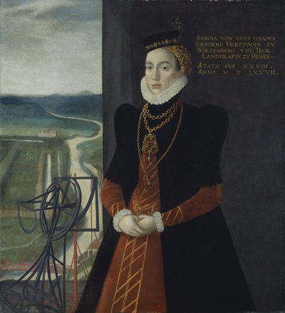 Sabina of Württemberg, Landgravine of Hesse-Kassel by Kaspar van der Borcht